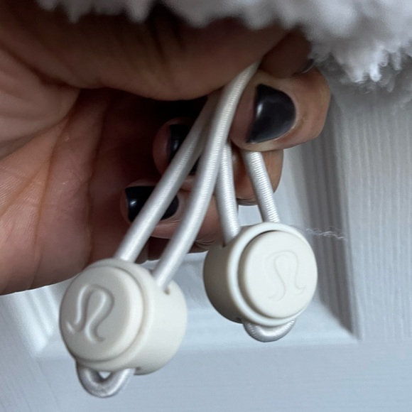 Lululemon Cinchable Fleece Zip Up Jacket Ivory Size 4 - Picture 6 of 6